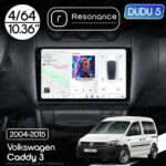 Магнітола Volkswagen Caddy 3 (2004-2015) DUDU 5 10.36" QLED, 4/64