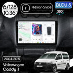 Магнітола Volkswagen Caddy 3 (2004-2015) DUDU 5 10.36" QLED, 6/128, 360