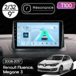 Магнітола Renault Megane 3 (2008-2016) Resonance Ultra T100 2/64, 9" IPS (CarPlay)