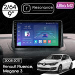 Магнітола Renault Fluence (2009-2017) Resonance Ultra M2 2/64, 9" QLED