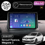 Магнітола Renault Fluence (2009-2017) Resonance Ultra M2 2/64, 9.5" 2K QLED