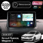 Магнітола Renault Megane 3 (2008-2016) Resonance Ultra S12 (7870) 12/256, 9.5" 2K QLED, 360