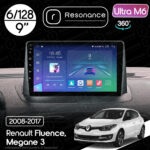 Магнітола Renault Fluence (2009-2017) Resonance Ultra M6 (7862) 6/128, 9" QLED, 360