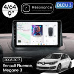 Магнітола Renault Fluence (2009-2017) DUDU 3 9" QLED, 4/64