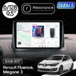 Магнітола Renault Megane 3 (2008-2016) DUDU 5 9.5" QLED, 6/128