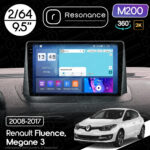 Магнітола Renault Megane 3 (2008-2016) Resonance M200 2/64, 2K 9.5" 360 QLED