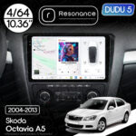 Магнітола Skoda Octavia 2 (A5) (2004-2013) [Black] DUDU 5 10.36" QLED, 4/64