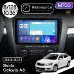 Магнітола Skoda Octavia 2 (A5) (2004-2013) [Black] Resonance M700 8/128, 2K 10.36" QLED
