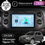 Магнітола Volkswagen Tiguan 1 FL (2011-2018) [Black] Resonance Ultra T100 2/32, 9" IPS (CarPlay)