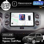 Магнітола Volkswagen Tiguan (2007-2018) [Silver] DUDU 6 10.36" 2K QLED, 8/128