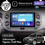 Магнітола Volkswagen Golf Plus (2005-2014) [Silver] Resonance M600 6/128, 10" 360 QLED