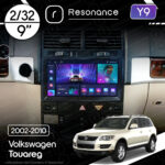 Магнітола Volkswagen Touareg (2002-2010) [Тип 1, з капюшоном] Resonance Y9 2/32, 9" (8163, DSP)