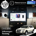 Магнітола Volkswagen Touareg (2002-2010) [Тип 1, з капюшоном] DUDU 7 9.5" 2K QLED, 8/128