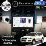 Магнітола Volkswagen Touareg (2002-2010) [Тип 1, з капюшоном] DUDU 7 9.5" 2K QLED, 12/256, 360