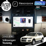 Магнітола Volkswagen Touareg (2002-2010) [Тип 1, з капюшоном] DUDU 5 9.5" QLED, 8/128, 360