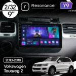 Магнітола Volkswagen Touareg 2 (2010-2018) Resonance Y9 2/32, 9" (8163, DSP)