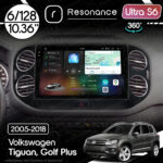 Магнітола Volkswagen Tiguan (2007-2018) [Black] Resonance Ultra S6 (7870) 6/128, 10.36" 2K QLED, 360