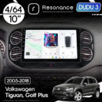 Магнітола Volkswagen Golf Plus (2005-2014) [Black] DUDU 3 10" QLED, 4/64