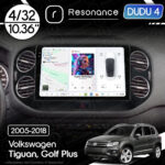 Магнітола Volkswagen Tiguan (2007-2018) [Black] DUDU 4 10.36" QLED, 4/64