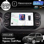 Магнітола Volkswagen Tiguan (2007-2018) [Black] DUDU 7 10.36" 2K QLED, 12/256, 360