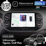 Магнітола Volkswagen Golf Plus (2005-2014) [Black] DUDU 5 10.36" QLED, 8/128, 360