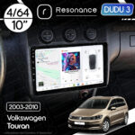 Магнітола Volkswagen Touran (2003-2010) [Climat, Black] DUDU 3 10" QLED, 4/64