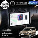 Магнітола Volkswagen Touran (2003-2010) [Climat, Black] DUDU 6 10.36" 2K QLED, 8/256