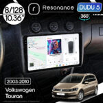 Магнітола Volkswagen Touran (2003-2010) [Climat, Black] DUDU 5 10.36" QLED, 8/128, 360