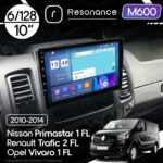 Магнітола Renault Trafic 2 FL (2010-2014) Resonance M600 6/128, 10" QLED