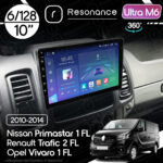 Магнітола Opel Vivaro 1 FL (2010-2014) Resonance Ultra M6 (7862) 6/128, 10" QLED, 360