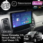Магнітола Opel Vivaro 1 FL (2010-2014) Resonance Ultra M6 (7862) 6/128, 10.36" 2K QLED, 360