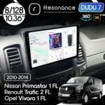 Магнітола Renault Trafic 2 FL (2010-2014) DUDU 7 10.36" 2K QLED, 8/128, 360