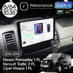 Магнітола Nissan Primastar 1 FL(2010-2014) DUDU 6 10.36" 2K QLED, 6/64, 360