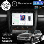 Магнітола Porsche Cayenne (955, 957) (2002-2010) DUDU 6 9.5" 2K QLED, 6/64, 360