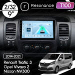 Магнітола Opel Vivaro 2 (2014-2019) Resonance Ultra T100 2/64, 9" IPS (CarPlay)