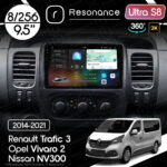 Магнітола Renault Trafic 3(2014-2021) Resonance Ultra S8 (7870) 8/256, 9.5" 2K QLED, 360