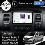 Магнітола Nissan NV300 (2016-2021) DUDU 3 9" QLED, 4/64