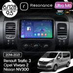 Магнітола Opel Vivaro 2 (2014-2019) Resonance Ultra M6 (7862) 6/128, 9.5" 2K QLED, 360