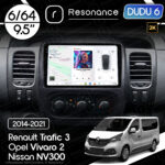 Магнітола Renault Trafic 3(2014-2021) DUDU 6 9.5" 2K QLED, 6/64