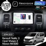 Магнітола Renault Trafic 3(2014-2021) DUDU 7 9.5" 2K QLED, 8/128, 360