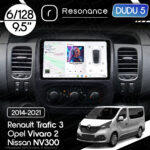 Магнітола Renault Trafic 3(2014-2021) DUDU 5 9.5" QLED, 6/128