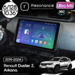 Магнітола Renault Duster 2 (2019-2024) Resonance Ultra M6 (7862) 6/128, 10.36" 2K QLED, 360