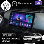 Магнітола Renault Duster 2 (2019-2024) Resonance Y9 2/64, 10" (8163, DSP)
