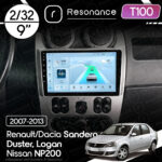 Магнітола Renault Duster (2010-2013) [Silver] Resonance Ultra T100 2/64, 9" IPS (CarPlay)