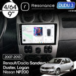 Магнітола Renault Logan (2009-2013) [Silver] DUDU 3 9" QLED, 4/64