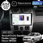 Магнітола Nissan NP200 (2019-2024) [Silver] DUDU 5 9.5" QLED, 4/64, 360