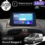 Магнітола Renault Kangoo 2 (2007-2021) Resonance M600 6/128, 9" 360 QLED