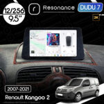 Магнітола Renault Kangoo 2 (2007-2021) DUDU 7 9.5" 2K QLED, 12/256