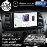 Магнітола Renault Trafic 2 (2006-2010) DUDU 4 10.36" QLED, 4/64