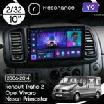 Магнітола Opel Vivaro (2006-2010) Resonance Y9 2/64, 10" (8163, DSP)